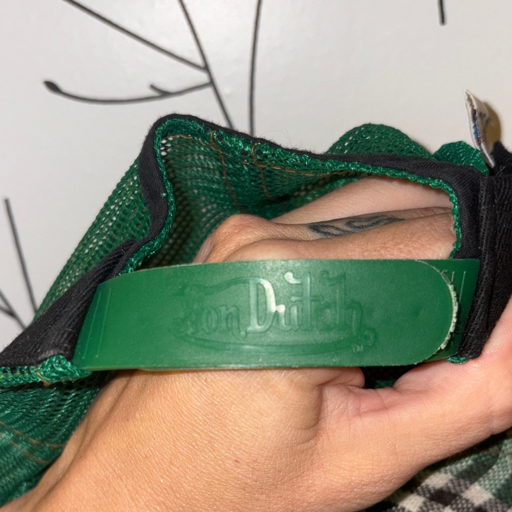 Von Dutch Green Checkered Hat - Picture 4 of 6